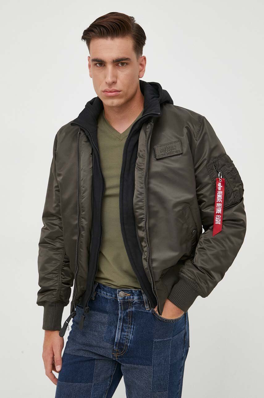 Bomber-takki Alpha Industries MA-1 D-Tec Bomber Jacket Vihreä | 183110.413, 0
