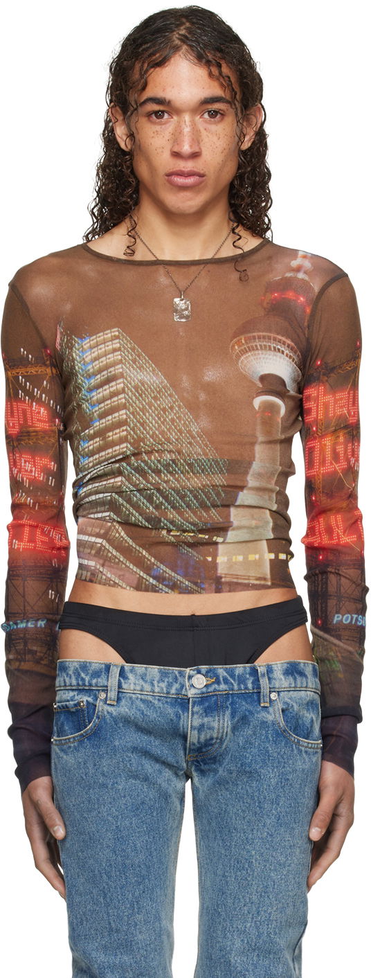 Tankkitoppi Jean Paul Gaultier Gaultier Shayne Oliver Edition Long Sleeve Graphic T-Shirt Monivärinen | 24/27-U-TO192-T551-60405030