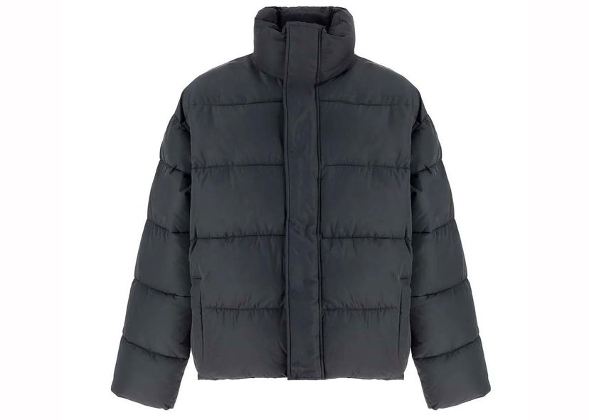 Puffer takki Balenciaga BB Puffer Jacket Black Musta | 642228TYD361404