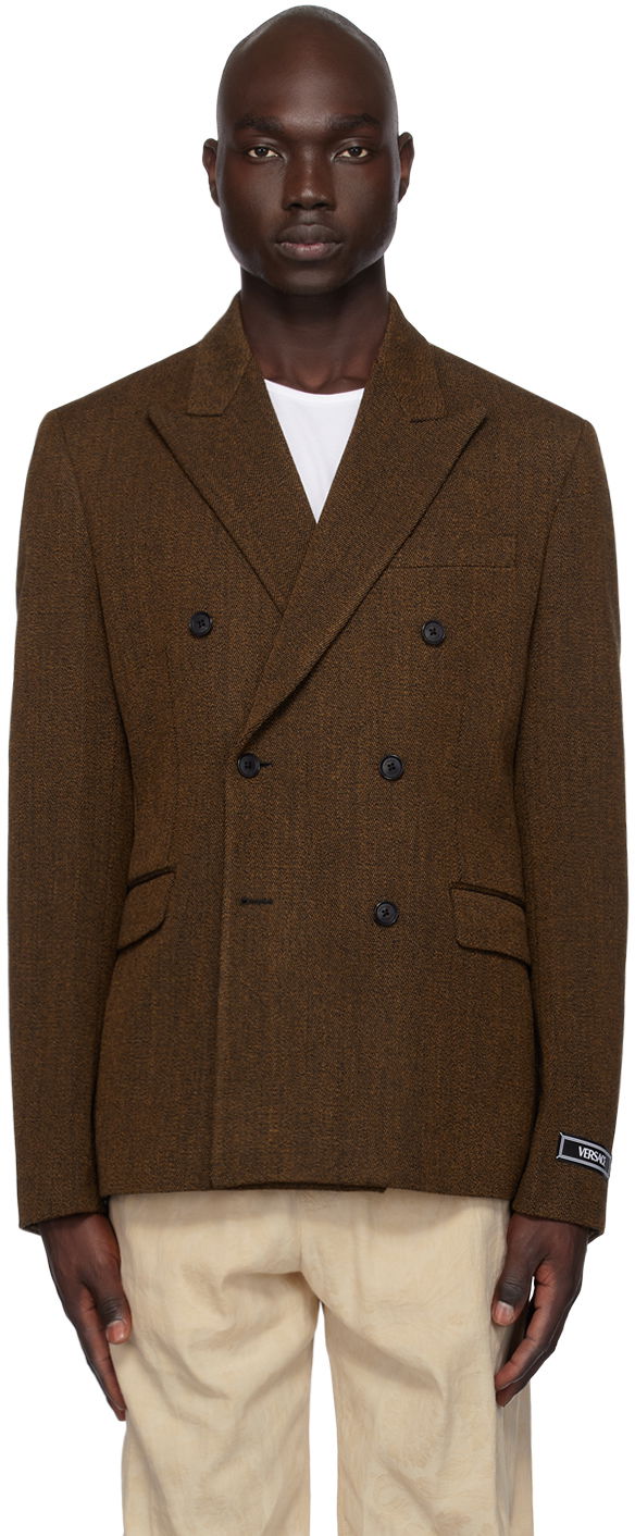 Vaatteet Versace Double-Breasted Blazer Ruskea | 1012492_1A08899