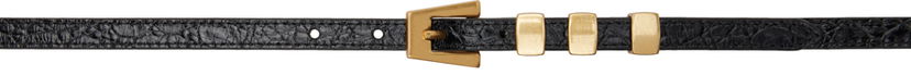 Vyöt BY FAR BY FAR Vic Circular Buckle Belt Musta | 21PFVICSBLCCE