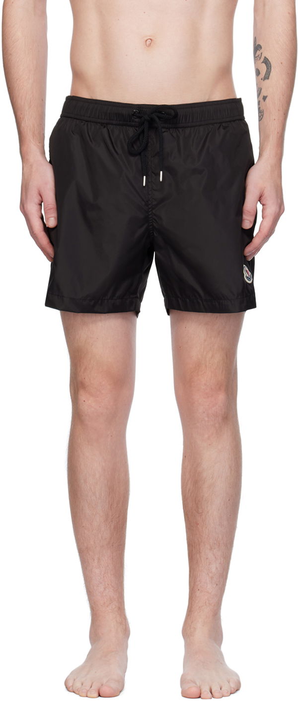 Uimapuvut Moncler Patch Swim Shorts Musta | J10912C0000453326