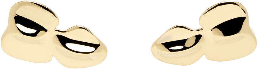 Korvakorut Acne Studios Acne Studios Croco Scale Brass Earrings Keltainen | C50462-