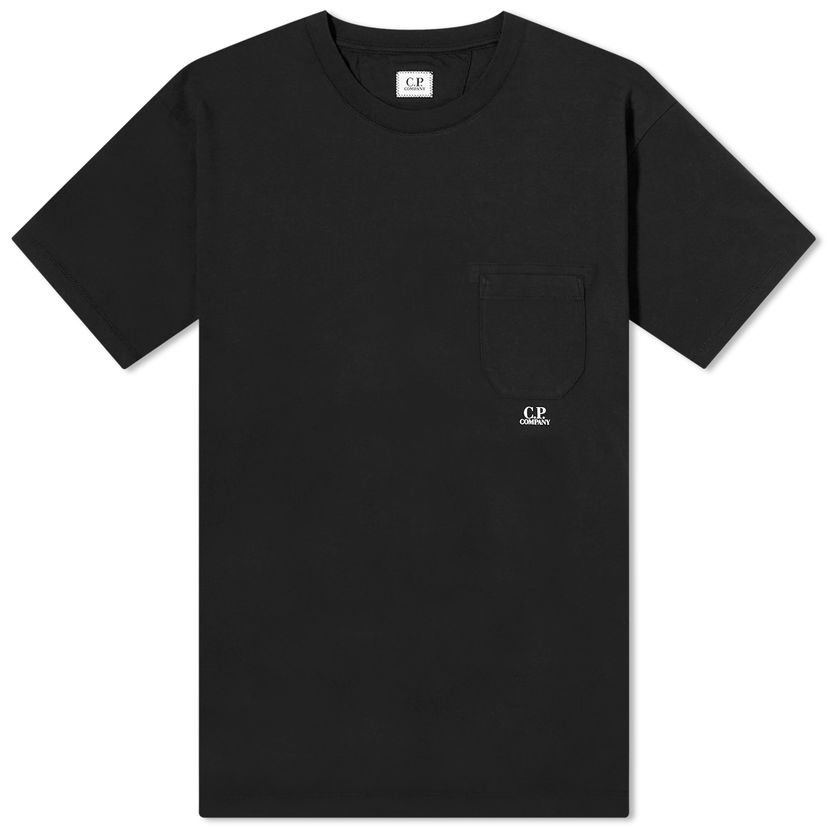 T-paita C.P. Company Pocket Logo T-Shirt Musta | 16CMTS086A-005431G-999