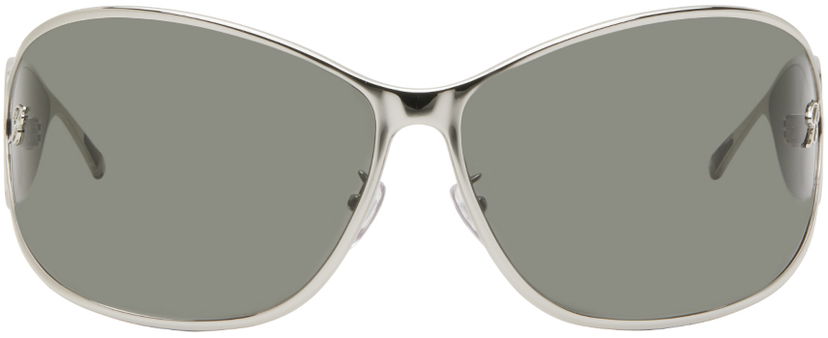 Aurinkolasit Blumarine Wraparound Sunglasses Metallinen | P444W088A