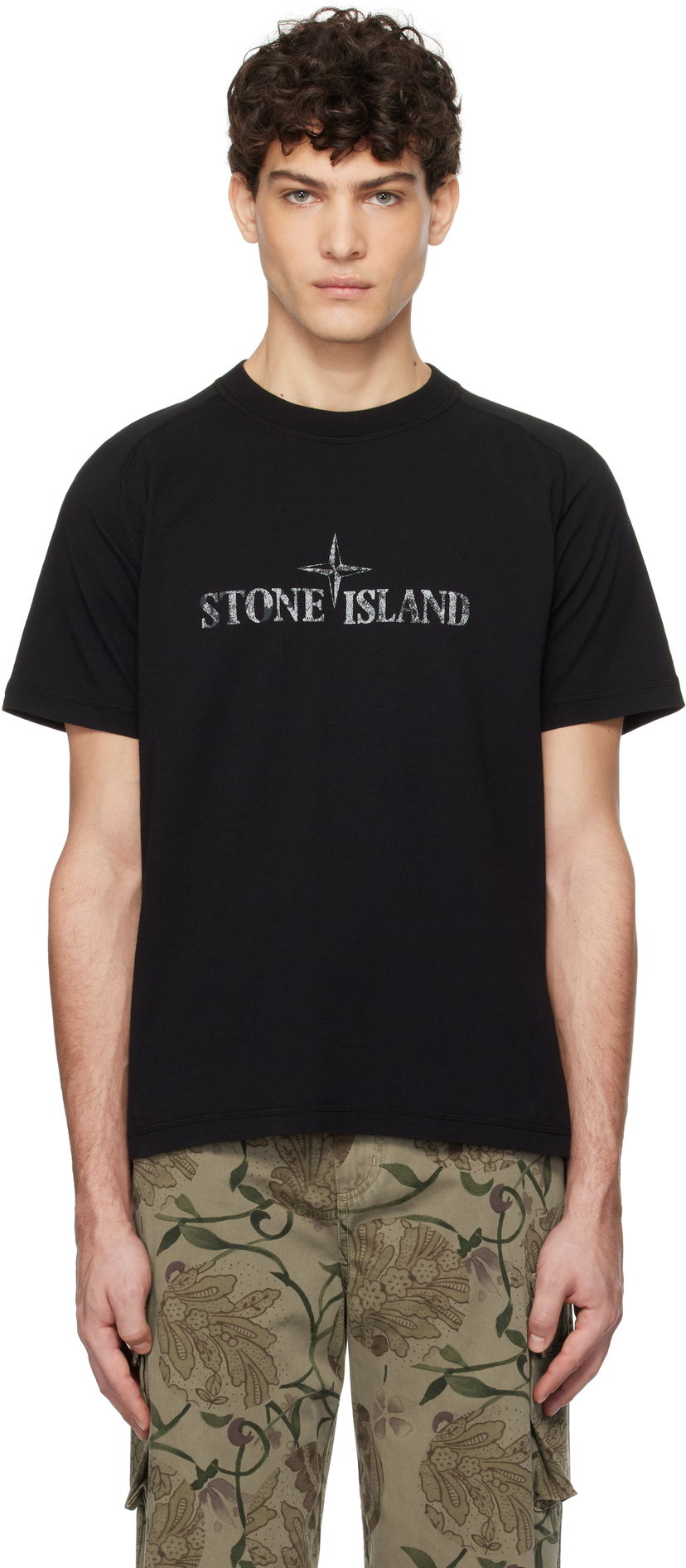 T-paita Stone Island Organic Cotton Jersey T-Shirt Musta | K1S15 2100020 S0081