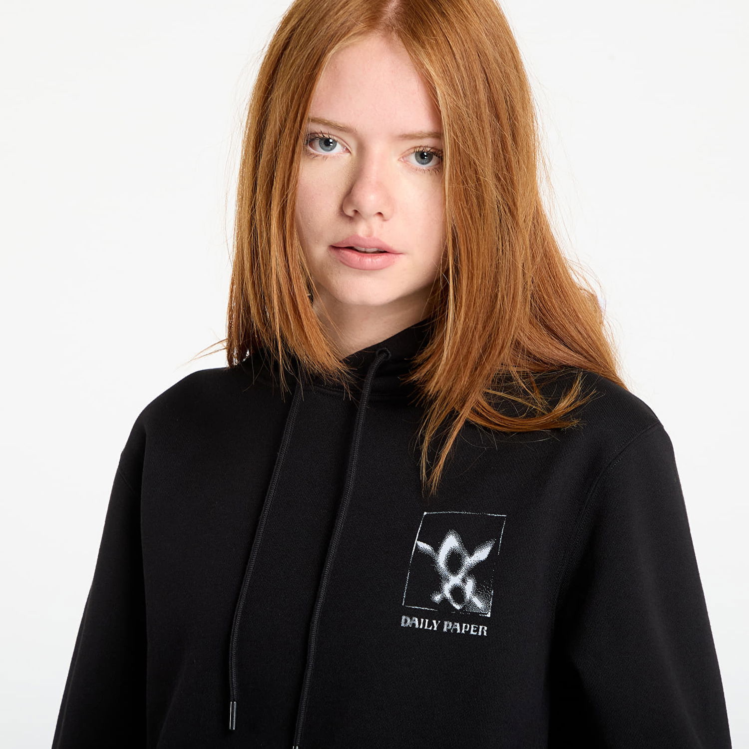 Huppari DAILY PAPER Daily Paper Shadow Grid Hoodie Musta | 2521098, 1