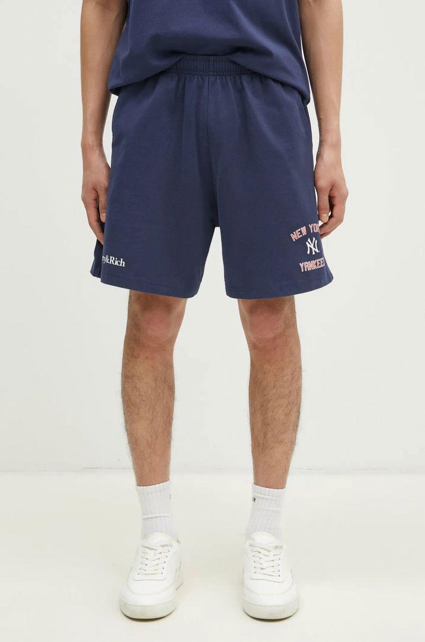 Shortsit Sporty & Rich Home Run Gym Shorts Sininen | SH039505300BL32