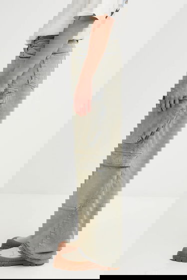 Jeans Rick Owens Rick Owens DRKSHDW Double Cargo Jeans Harmaa | DU02E7361.DMP, 1