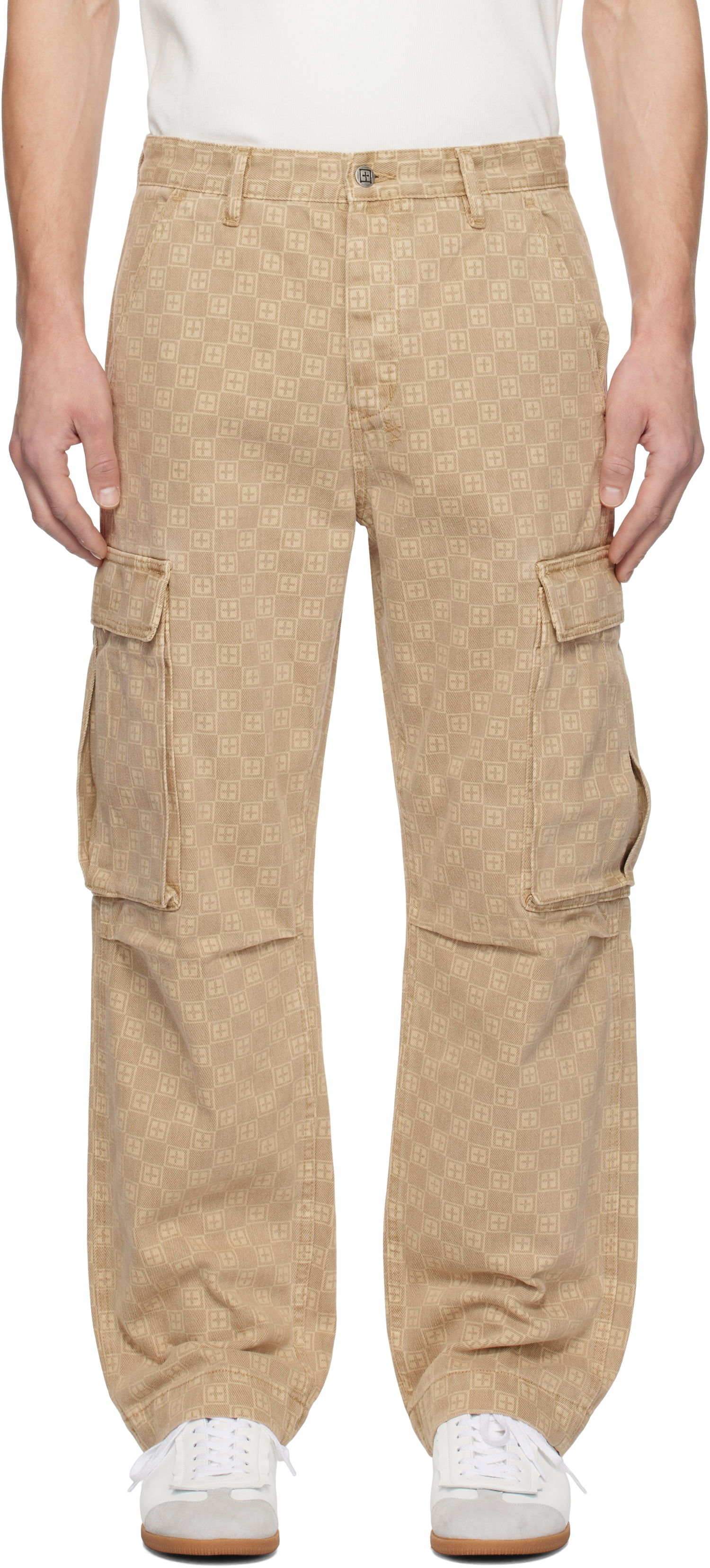 Cargo housut Ksubi Box Fugitive Cargo Pants Beige | MPS25PA001, 0