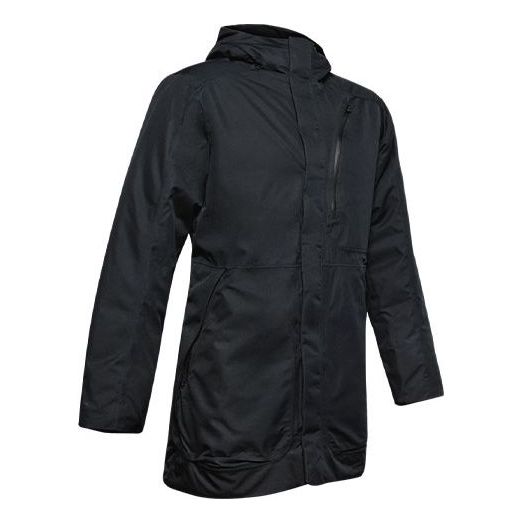 Tuulitakki Under Armour Project Rock Unstoppable Waterproof Down Parka Musta | 1346093-001