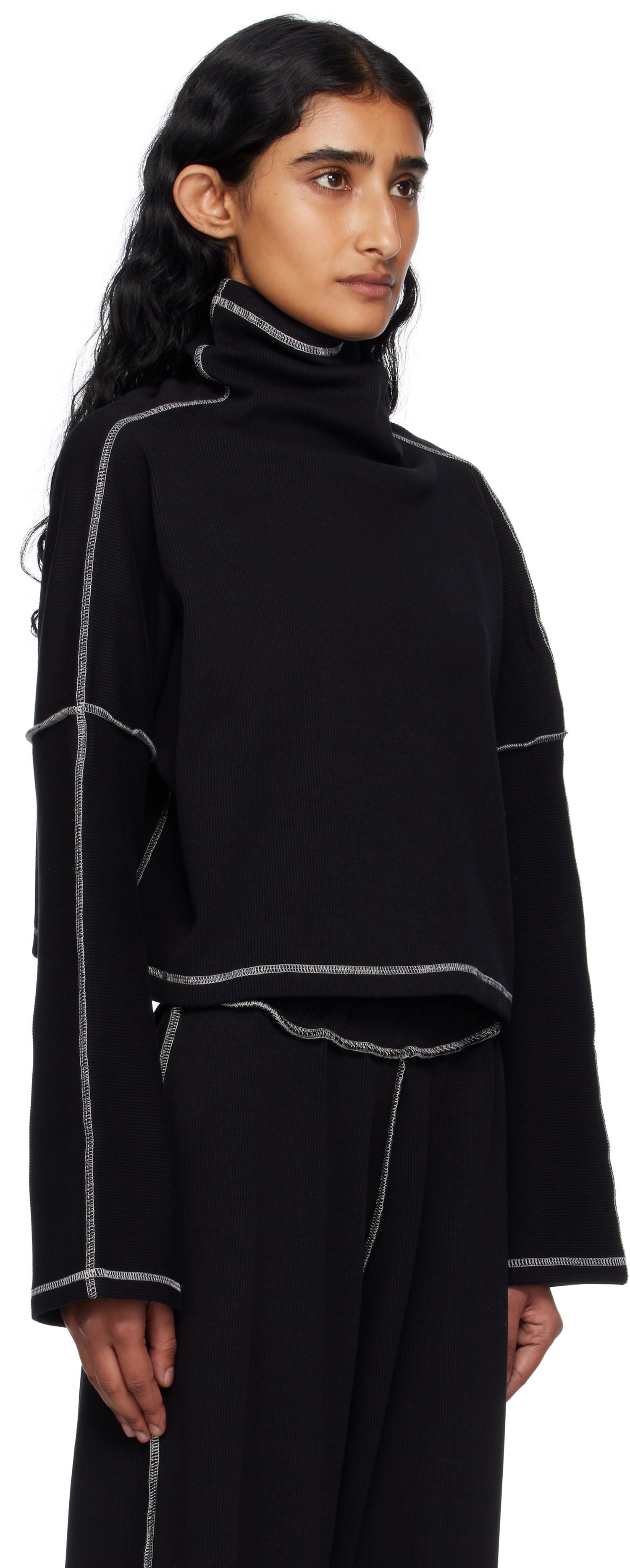 Villapaita Baserange Baserange Camer Turtleneck Top Musta | PUCT-CR-AU25, 1