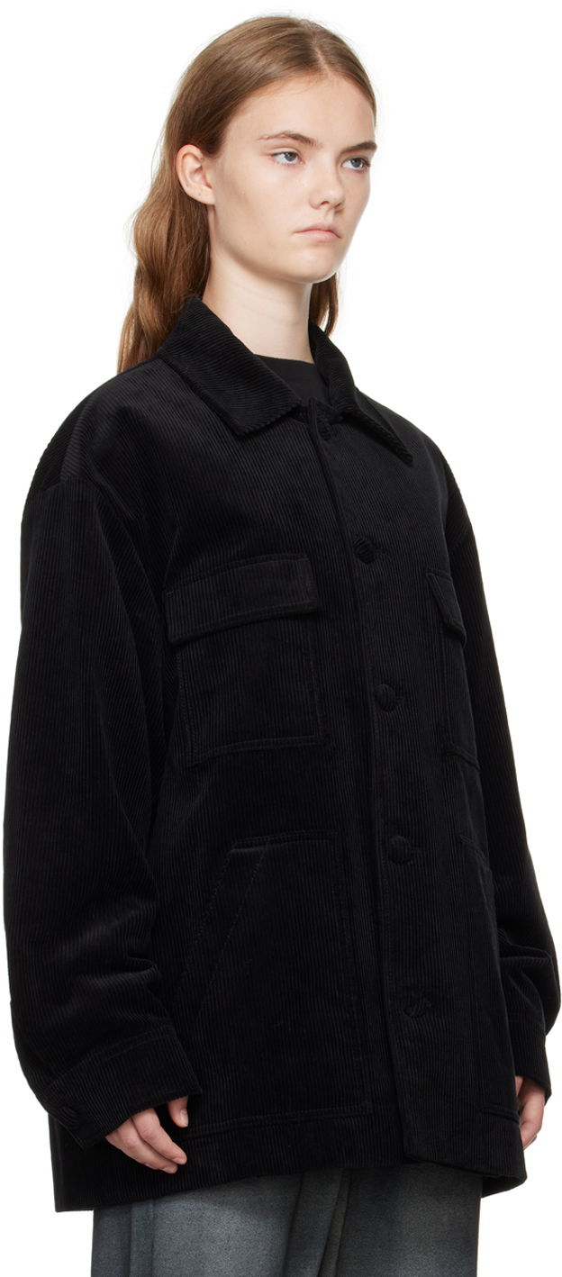 Takki We11done We11done Four-Pocket Corduroy Jacket Musta | WD-JP2-24-054-U-BK, 1