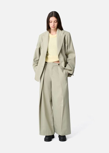 Takki AXEL ARIGATO Thea Frayed Double-Breasted Blazer Beige | A3305001, 10