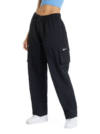 Verryttelyhousut Nike Sportswear Essential Woven Oversized Pants Musta | DO7209-010