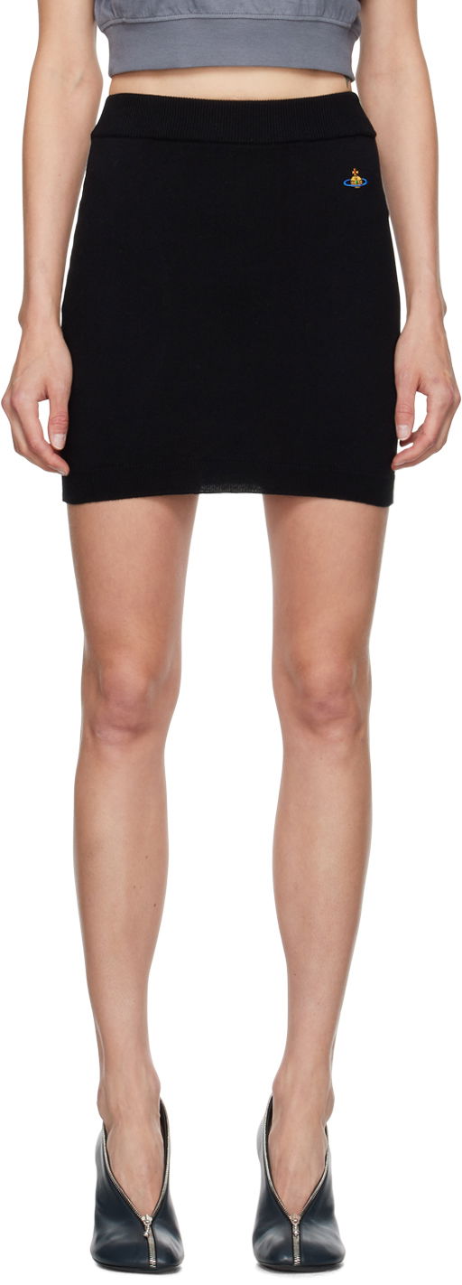 Hame Vivienne Westwood Knit Miniskirt Musta | 1802000Q-Y001V-