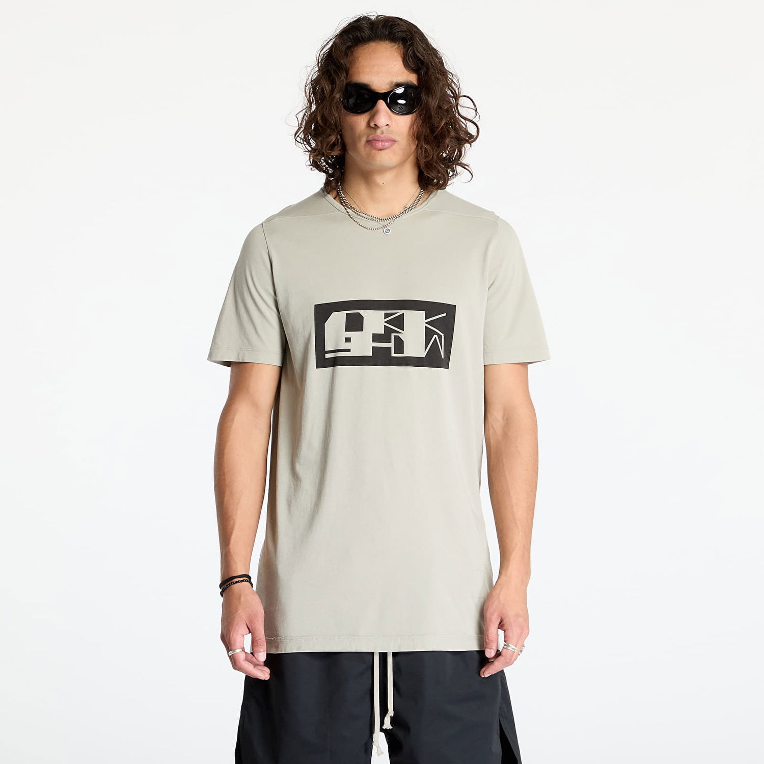 T-paita Rick Owens DRKSHDW Knit Level T-Shirt Beige | DU02D2250 RNEP2P 0809, 0