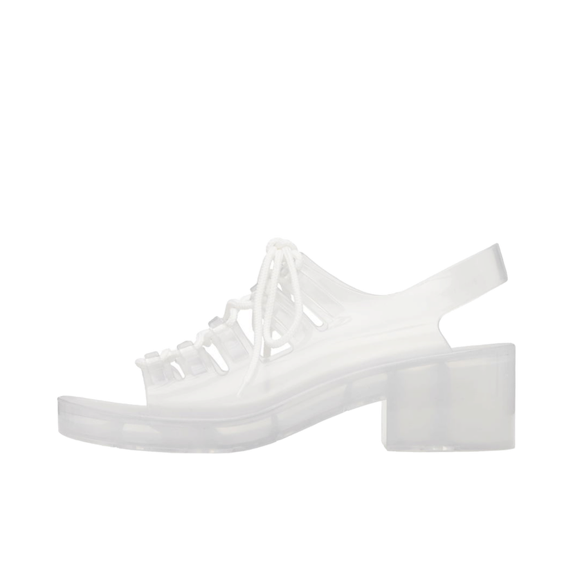 Tennarit ja kengät Bottega Veneta Pudding Jelly Heeled Sandals "Off White" Valkoinen | 708943 V2AS0
