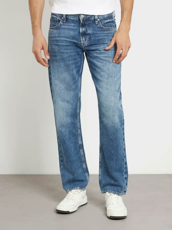 Jeans GUESS Low Rise Slim Denim Pant Sininen | M4GAN2D5AY1, 0