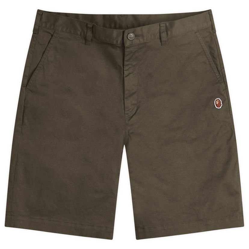 Shortsit BAPE A Bathing Ape One Point Chino Shorts Ruskea | 001SPK301003M-OLV