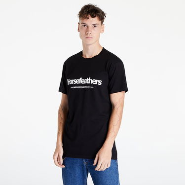 T-paita Horsefeathers Quarter T-Shirt Musta | SM856T, 1