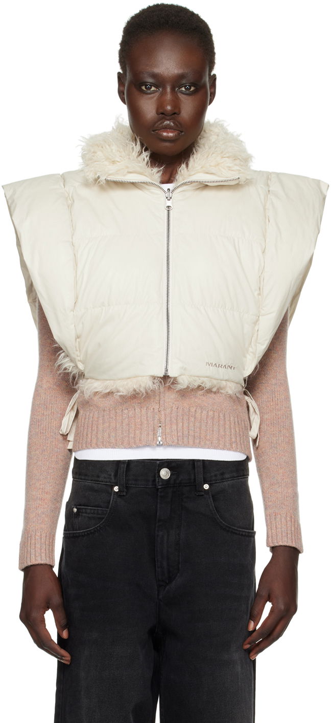 Liivi Isabel Marant Étoile Isabel Marant Etoile Reversible Vest Valkoinen | GI0010FB-B3C02E