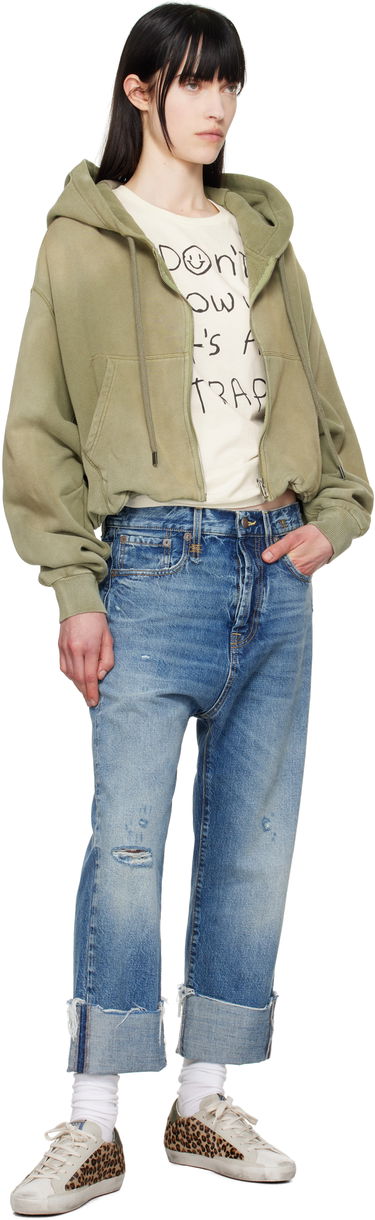 Jeans R13 R13 Tailored Drop Cropped Jeans Sininen | R13W6452-D283C, 3