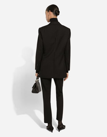Housut Dolce & Gabbana Pinstripe Wool Pants Monivärinen | FTAM2TFR21XS8052, 2