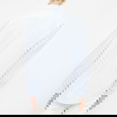 Paita Portuguese Flannel Belavista Stripe Button Down Oxford Shirt, Size Large Sininen | pf-blvstshrt-blst, 5