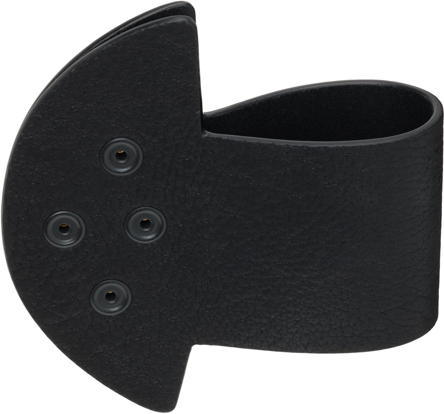 Rannerengas Rick Owens Concordians Anthem Snaps Cuff Bracelet Musta | RA02E0706 LBTBH, 1