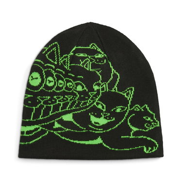 Pipo Puma PUMA x RIPNDIP Knitted Beanie with Graphic Print Musta | 026596_01, 3