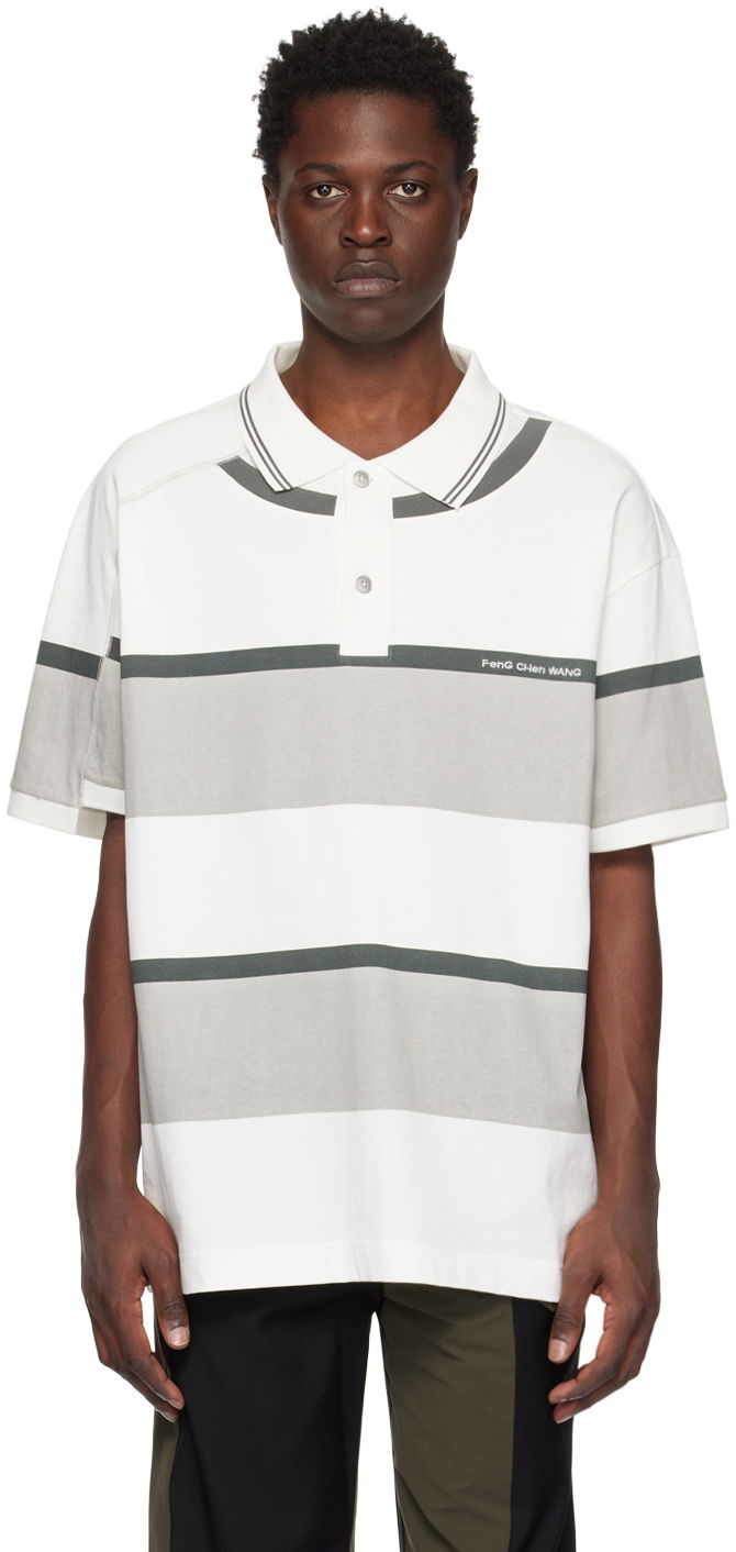 Poolopaita Feng Chen Wang Feng Chen Wang Deconstructed Polo Valkoinen | FUS15PL02