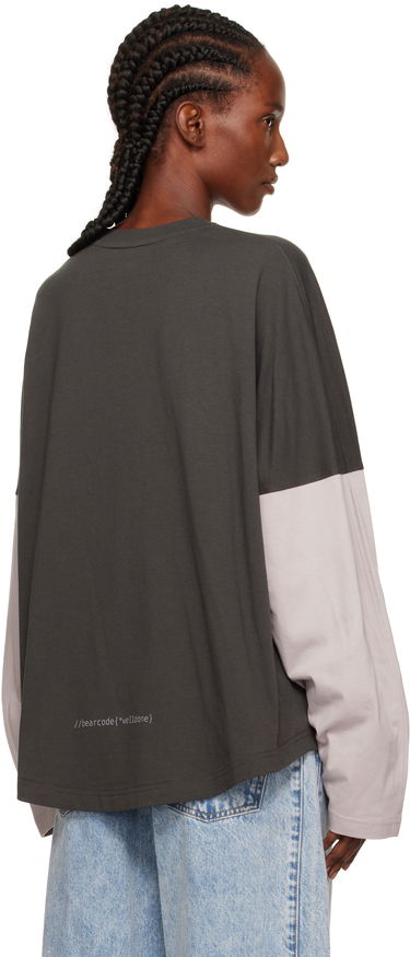 T-paita We11done Coding Long-Sleeved Layered T-shirt Monivärinen | WD-TT2-25-736-U-GY, 2