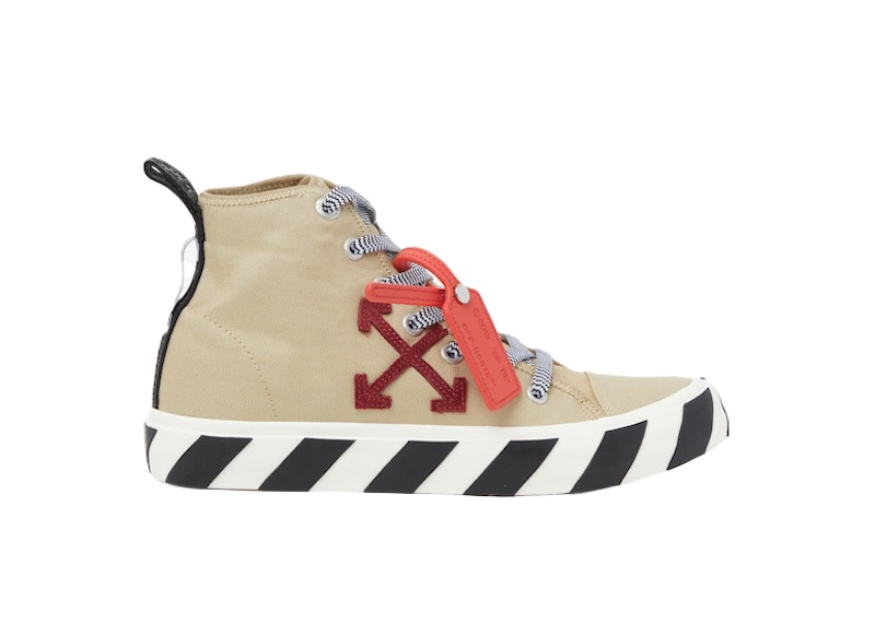 Tennarit ja kengät Off-White Vulc Mid Sand Burgundy Beige | OMIA119S23FAB0011727, 0