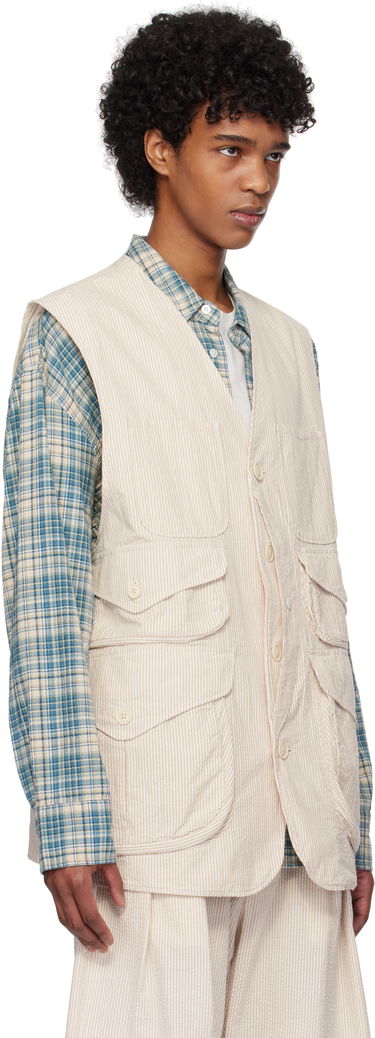 Liivi Engineered Garments Engineered Garments Hunting Vest Beige | 25S1D079, 1