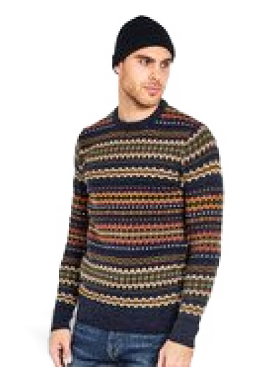 Villapaita Barbour Case Fairisle Crewneck Sweater Monivärinen | MKN1027NY72