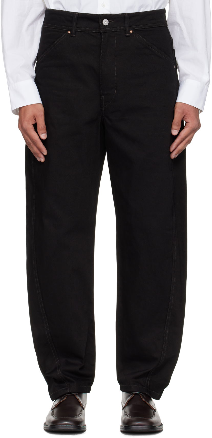 Jeans LEMAIRE Lemaire Twisted Workwear Jeans Musta | PA1102 LD1055