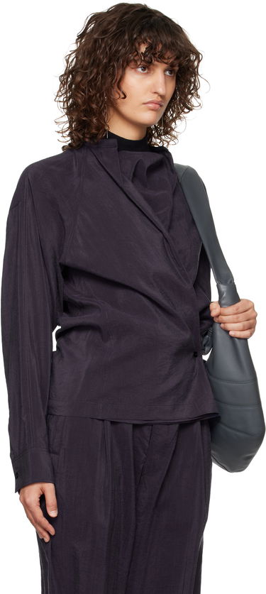 Olkalaukku LEMAIRE Lemaire Twisted Wrap Blouse Harmaa | TO1081 LF1308, 1