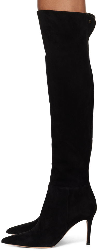 Tennarit ja kengät Gianvito Rossi Jules Suede Tall Boots Musta | G80222.85RIC.C45, 2