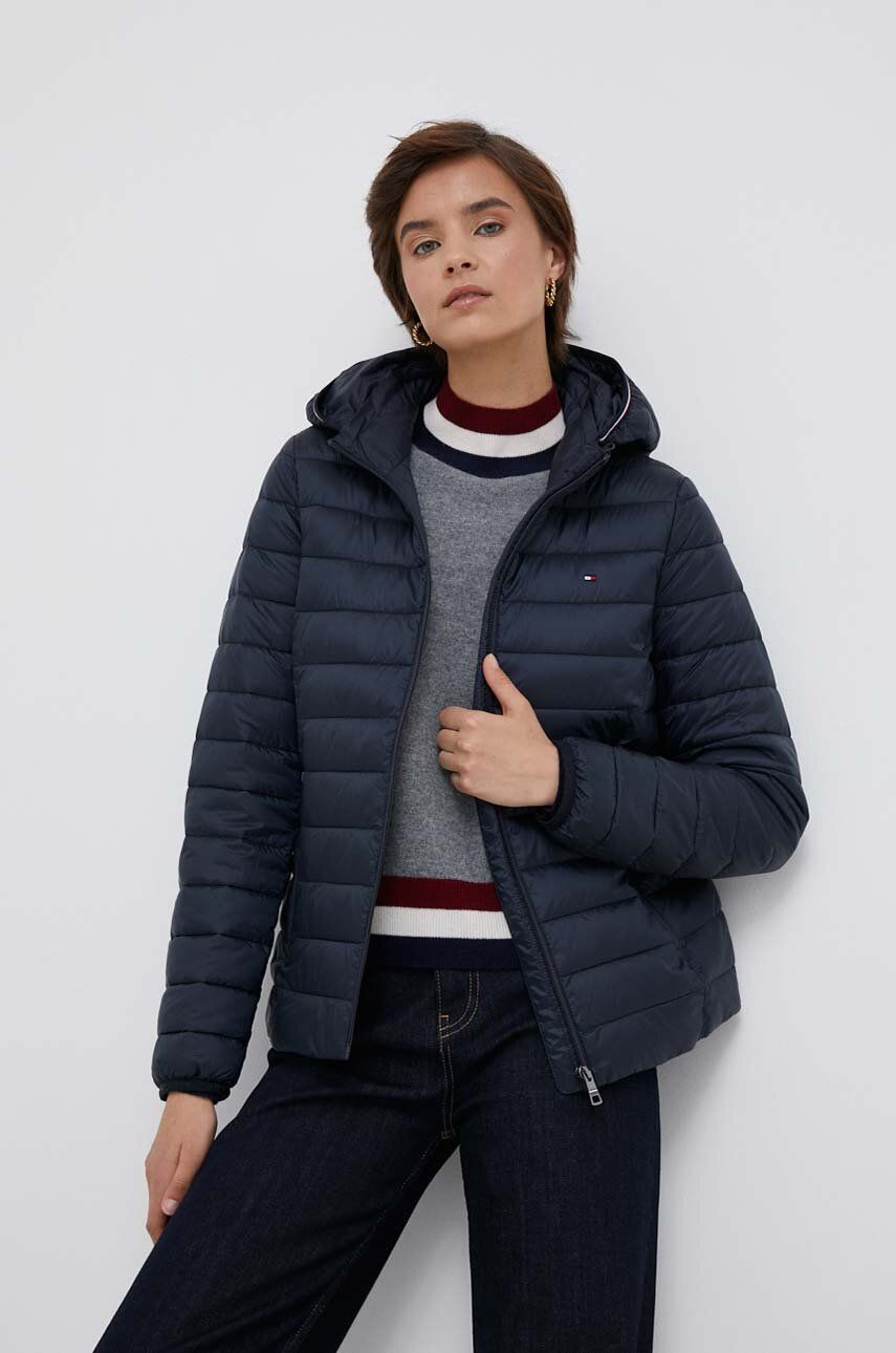 Puffer takki Tommy Hilfiger Puffer Jacket Tummansininen | WW0WW38927, 0