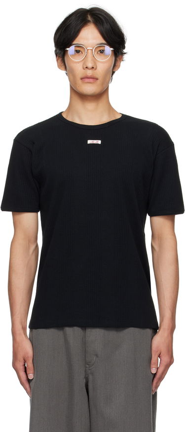 T-paita Maison Margiela Ribbed T-shirt Musta | S67GC0041 S24430, 0