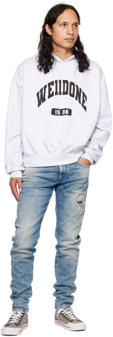 Huppari We11done We11done Print Hoodie Harmaa | WD-TH3-22-807-U-GY, 3