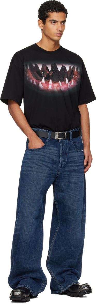 T-paita Diesel Shark Jaw Print T-Shirt Musta | A19617-0PLAT-9XX, 4