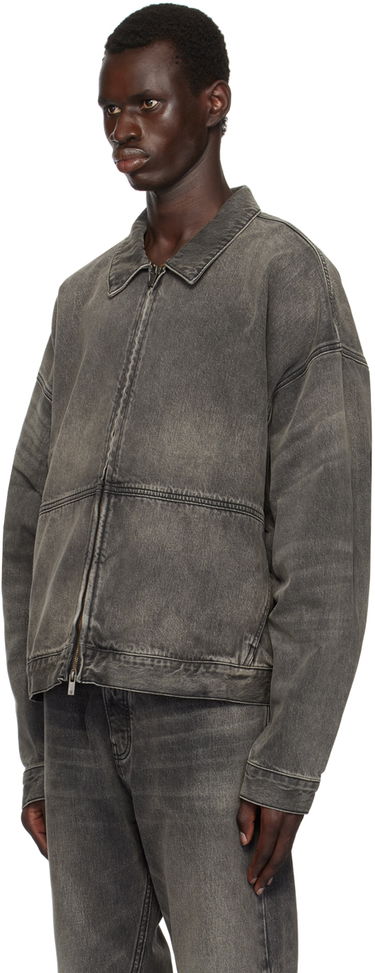 Takki Fear of God Essentials Denim Trucker Jacket Harmaa | 202BT244270F, 3