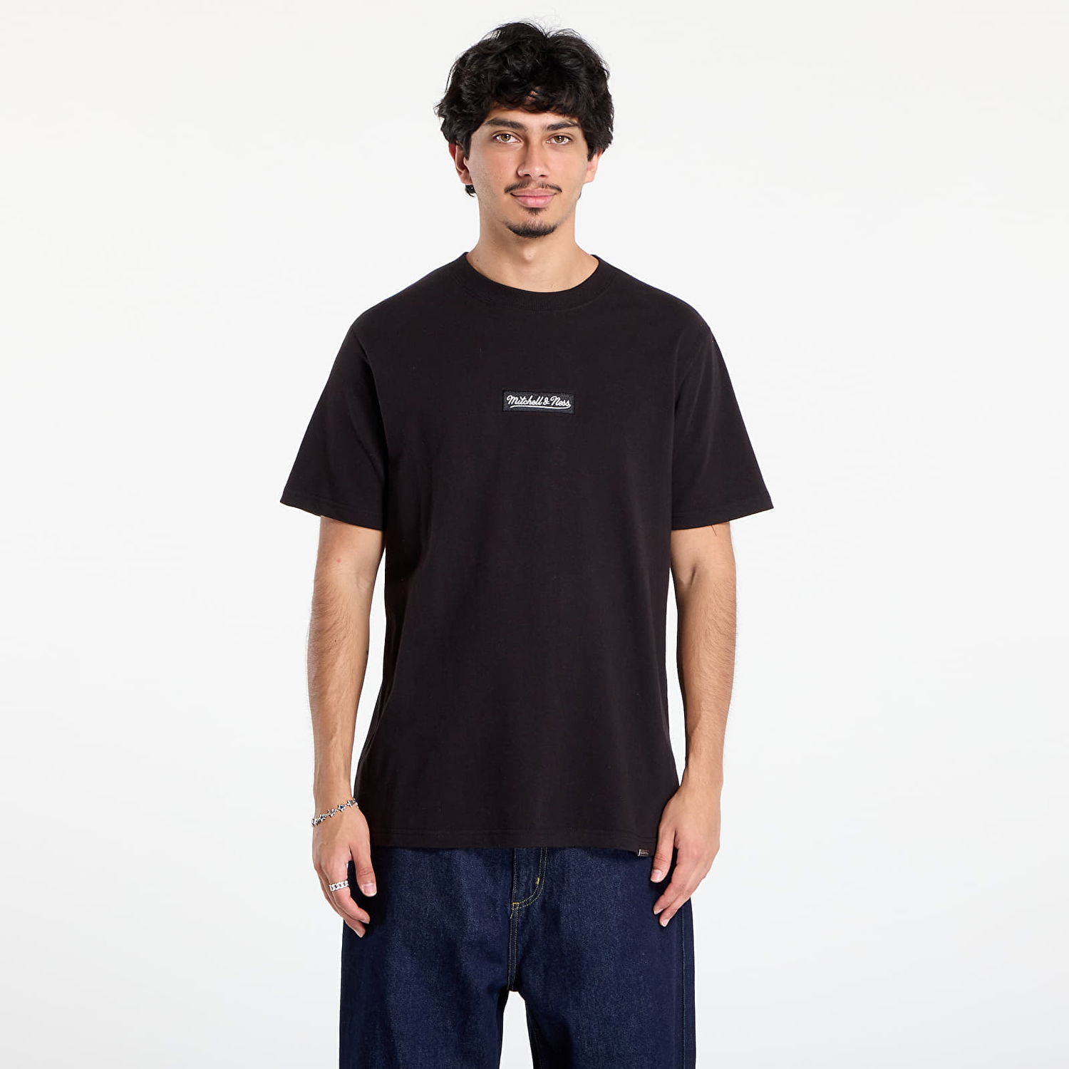 T-paita Mitchell & Ness Mitchell & Ness Branded Box Logo T-Shirt Musta | SS9609-MNNBLCK, 0