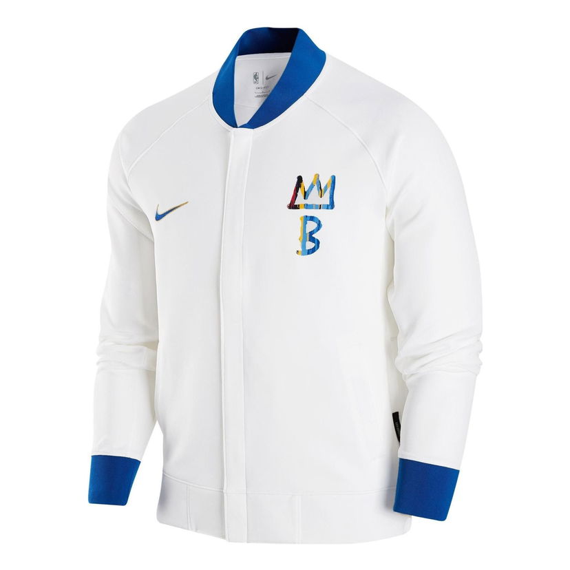 Bomber-takki Nike Brooklyn Nets City Edition Showtime Thermaflex Full-zip Jacket Valkoinen | DR2197-100