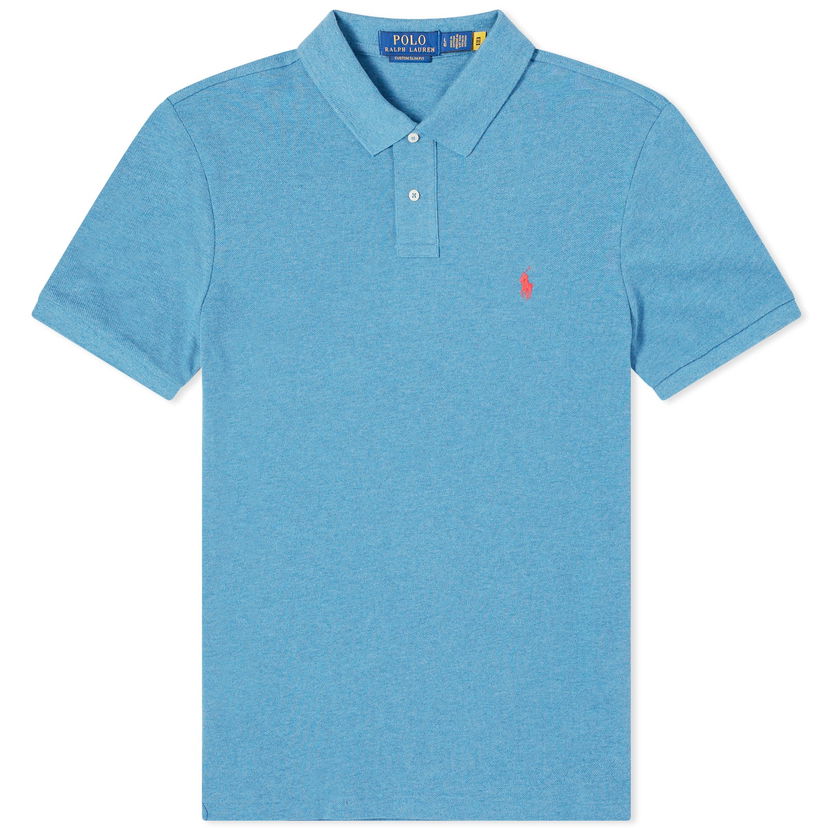Poolopaita Polo by Ralph Lauren Custom Fit Polo Shirt Sininen | 710680784366