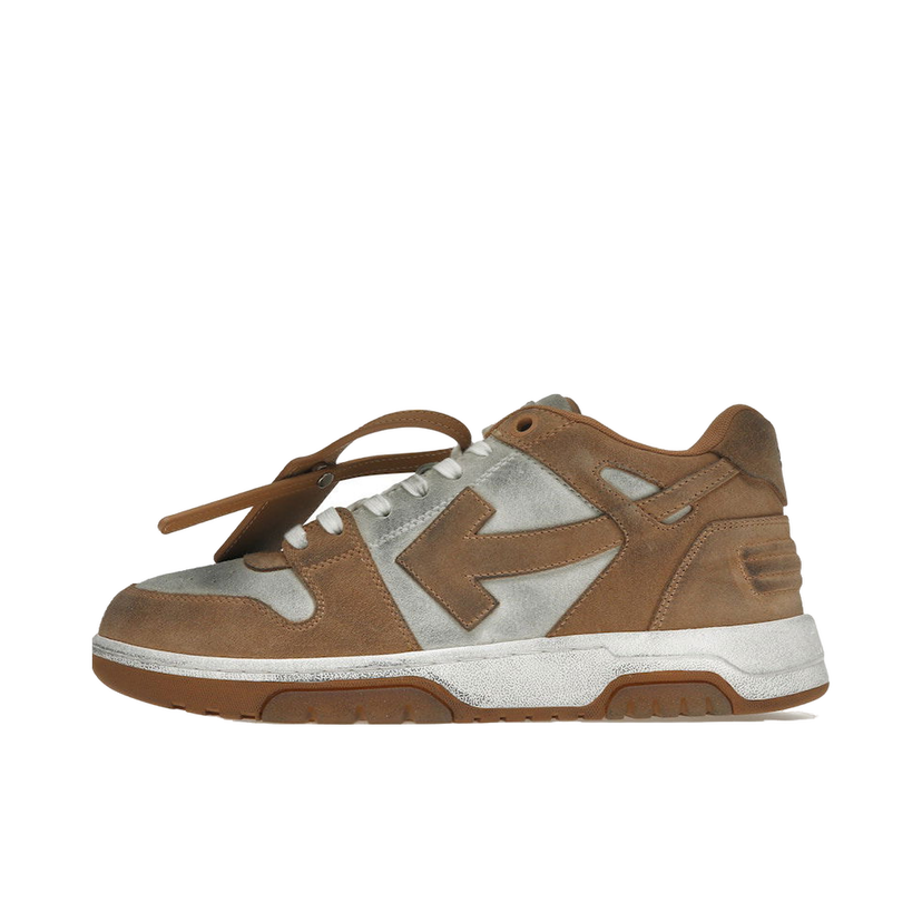 Tennarit ja kengät Off-White Out Of Office "OOO" Low Tops Distressed Brown White Ruskea | OMIA189S22LEA0080174