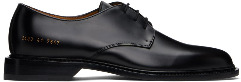 Vaatteet Common Projects Common Projects Polished Leather Derbys Musta | ARTICLE 2493