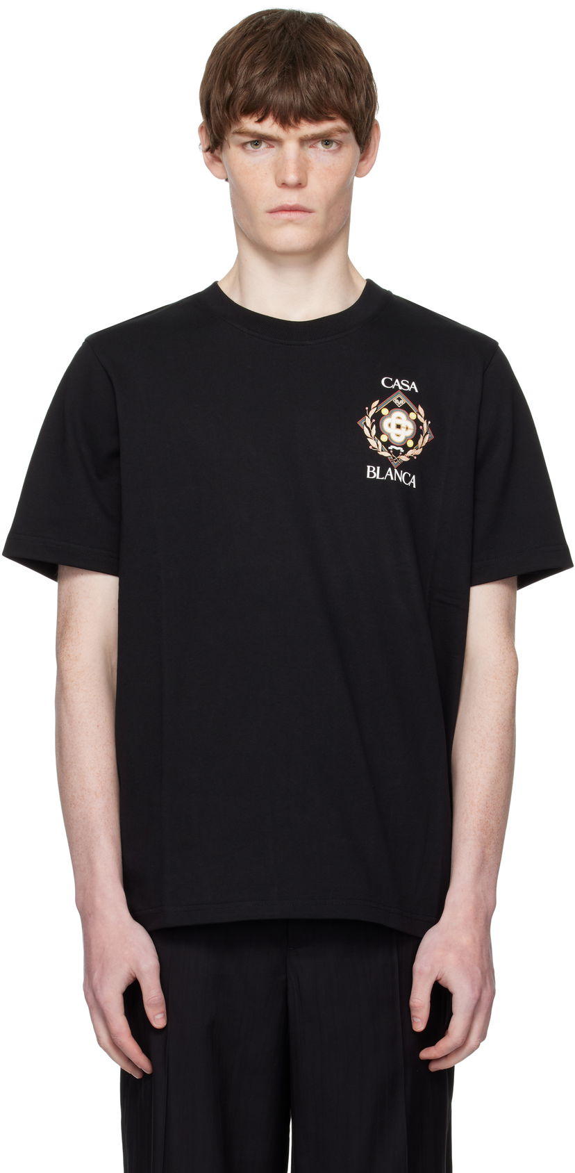 T-paita Casablanca Casablanca Tennis Club Icon T-Shirt Musta | MPF25-JTS-001-12-EX